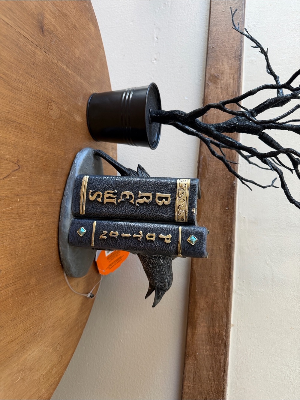 Potion Spell Book Prop — Black and Gold Decorative Accent - Picture 4 of 17